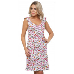 Elegant Cotton Sweatheart Nightshirt 